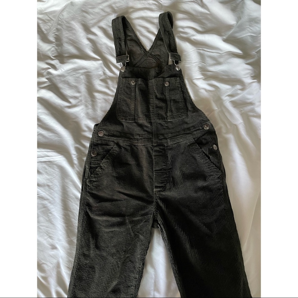 green corduroy overalls size small